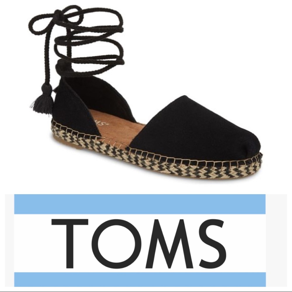 Toms Katalina Espadrille Black Size 10